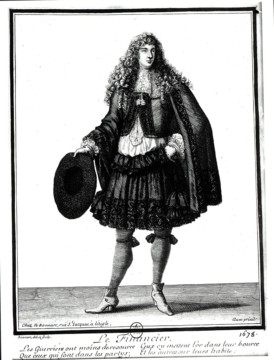 Il banchiere, 1678 da Nicolas Bonnart