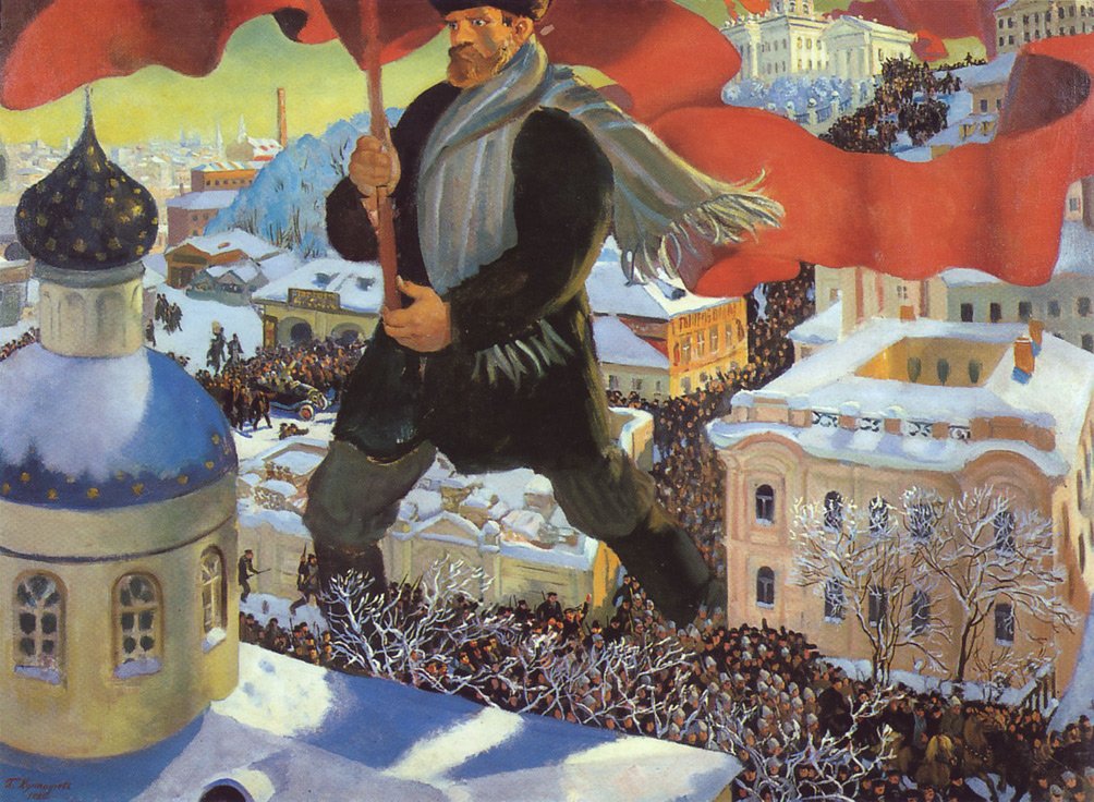 Bolscevico da Boris Mikhailovich Kustodiev