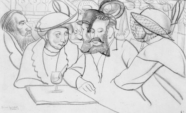 Nel caffè da Boris Dmitrievich Grigoriev