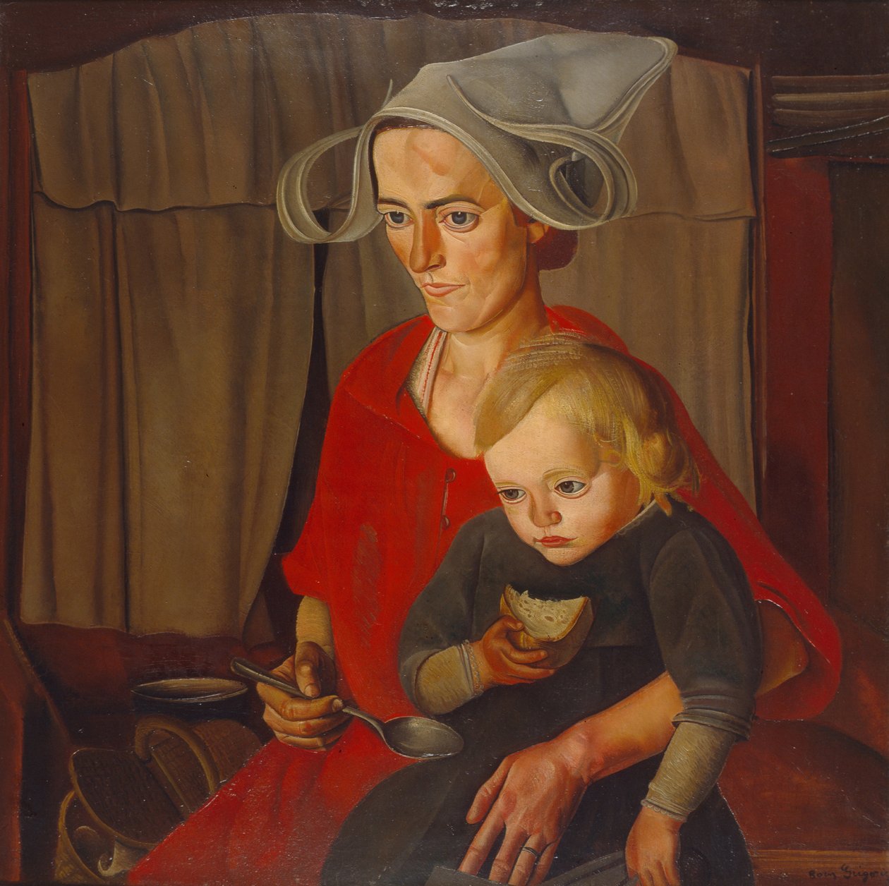 La povertà, 1925 da Boris Dmitrievich Grigoriev