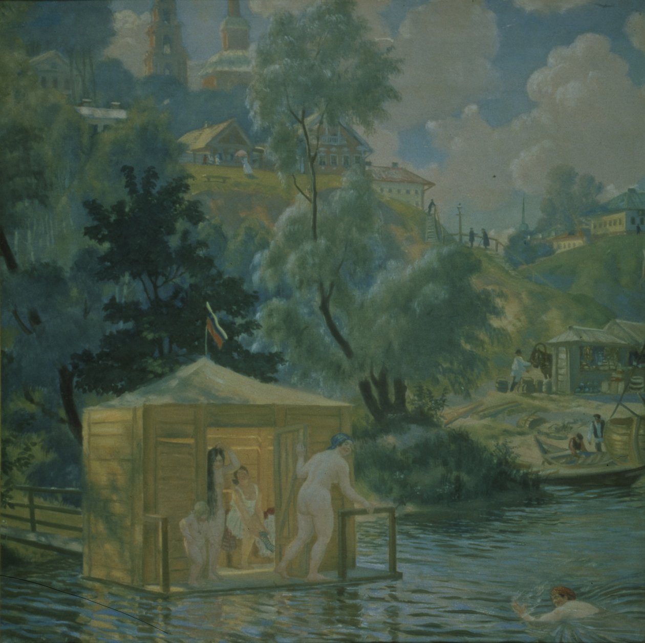 Bagnanti, 1921 da Boris Mikhailovich Kustodiev