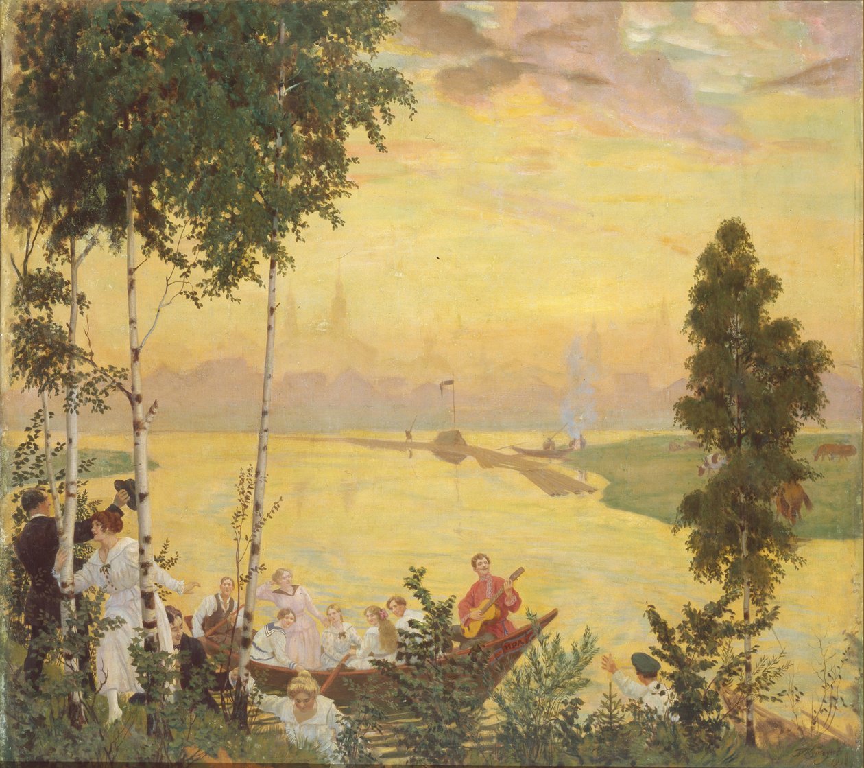 Gita in campagna da Boris Mikhailovich Kustodiev