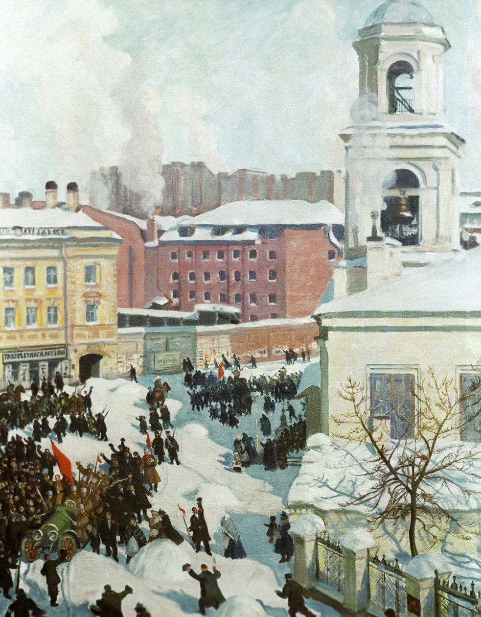 Il 27 febbraio 1917, 1917 da Boris Mikhailovich Kustodiev