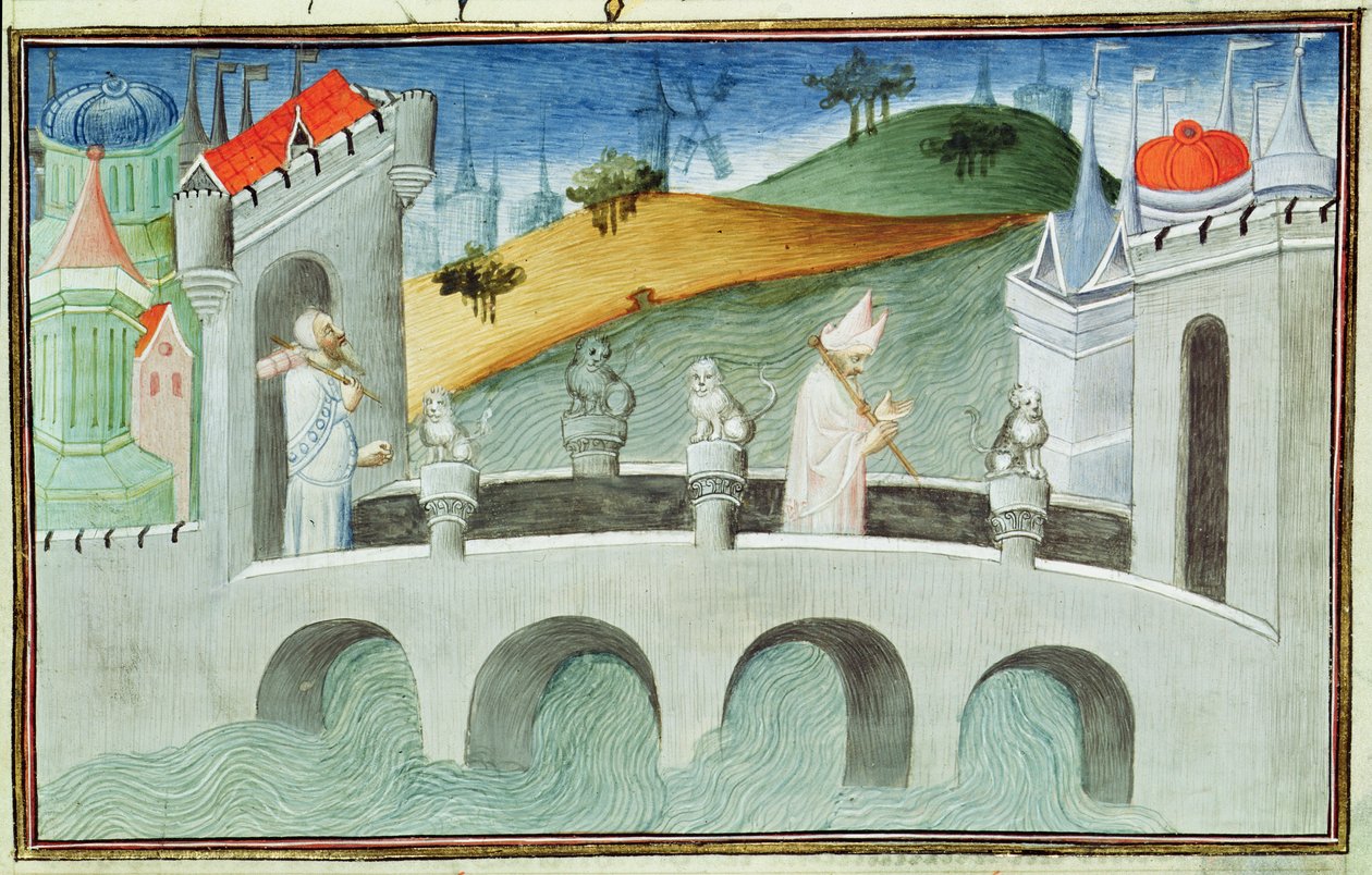 Ms 2810 f.49, Il ponte sul Lou-Keou, una provincia vicino a Pechino, dal 