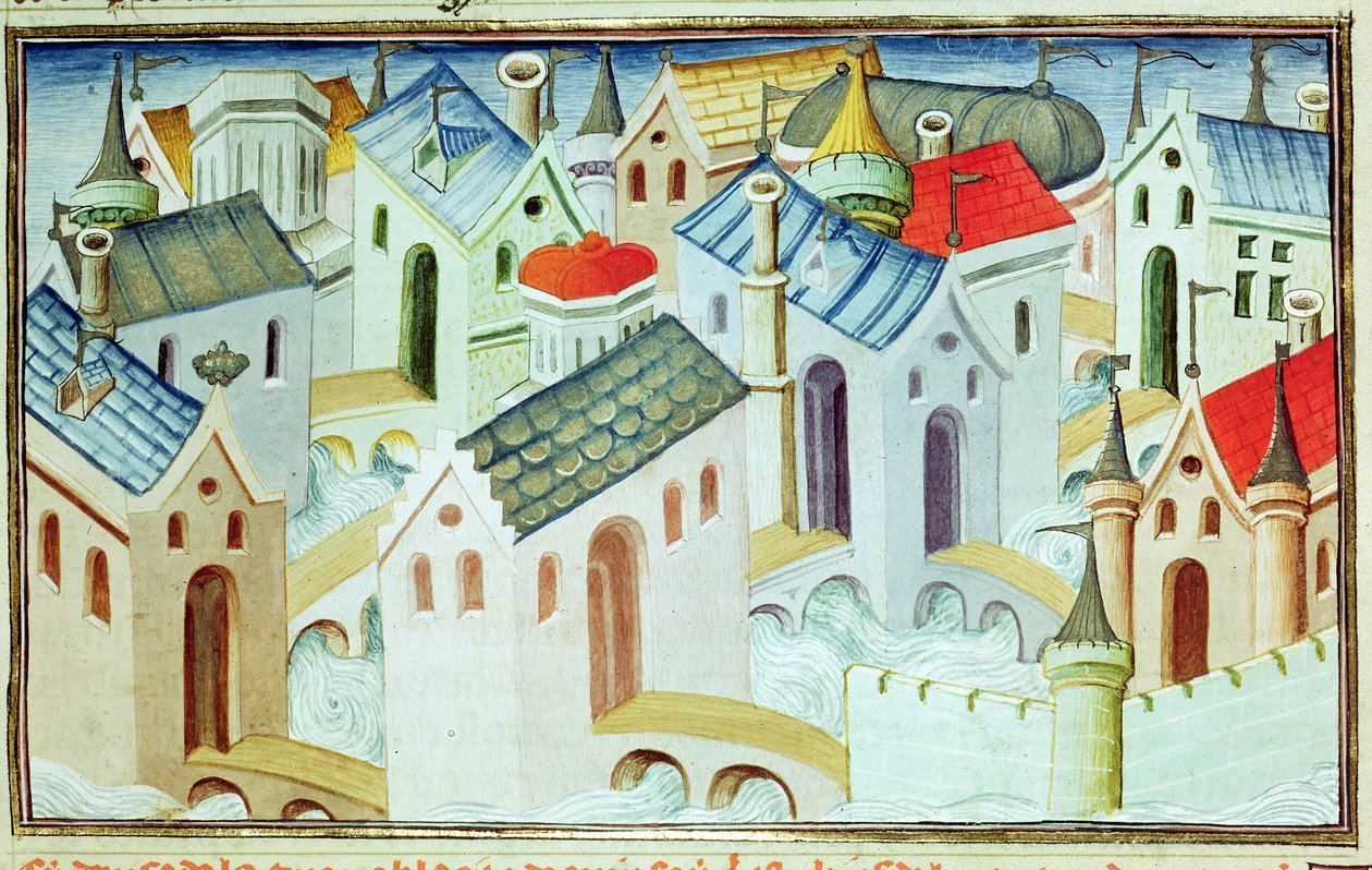 Ms 2810 f.67, La città di Kinsai, dal 
