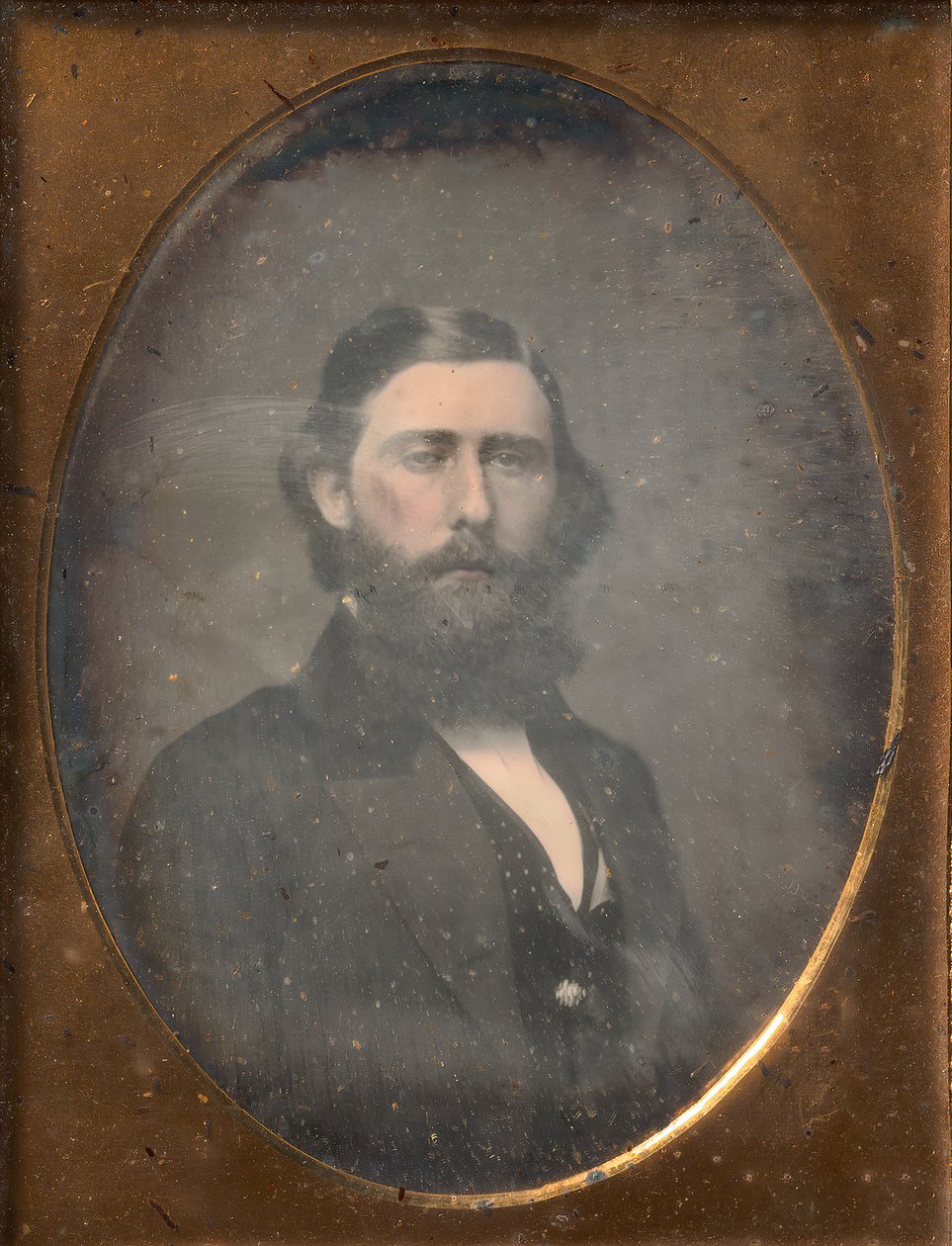 [Uomo Barbuto], 1853-57 da Brady and Co