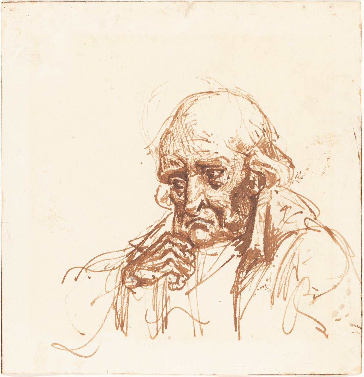 Testa di un Vecchio da British 19th Century