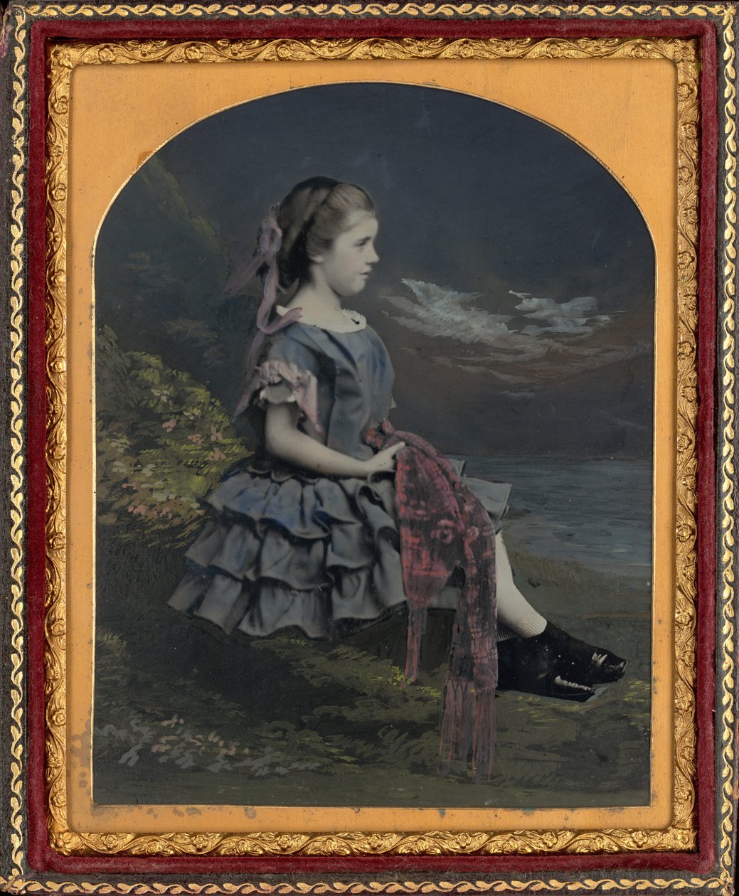 Ritratto di una ragazza da British 19th Century