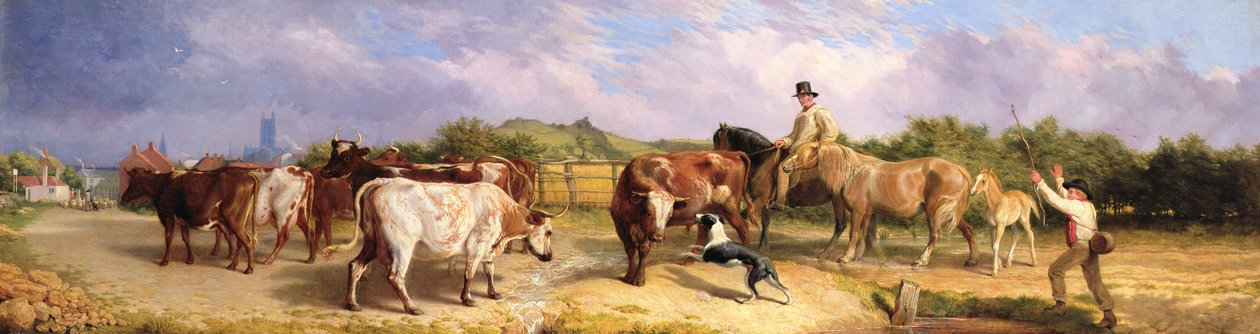 Strada per la fiera di Gloucester da Briton Riviere