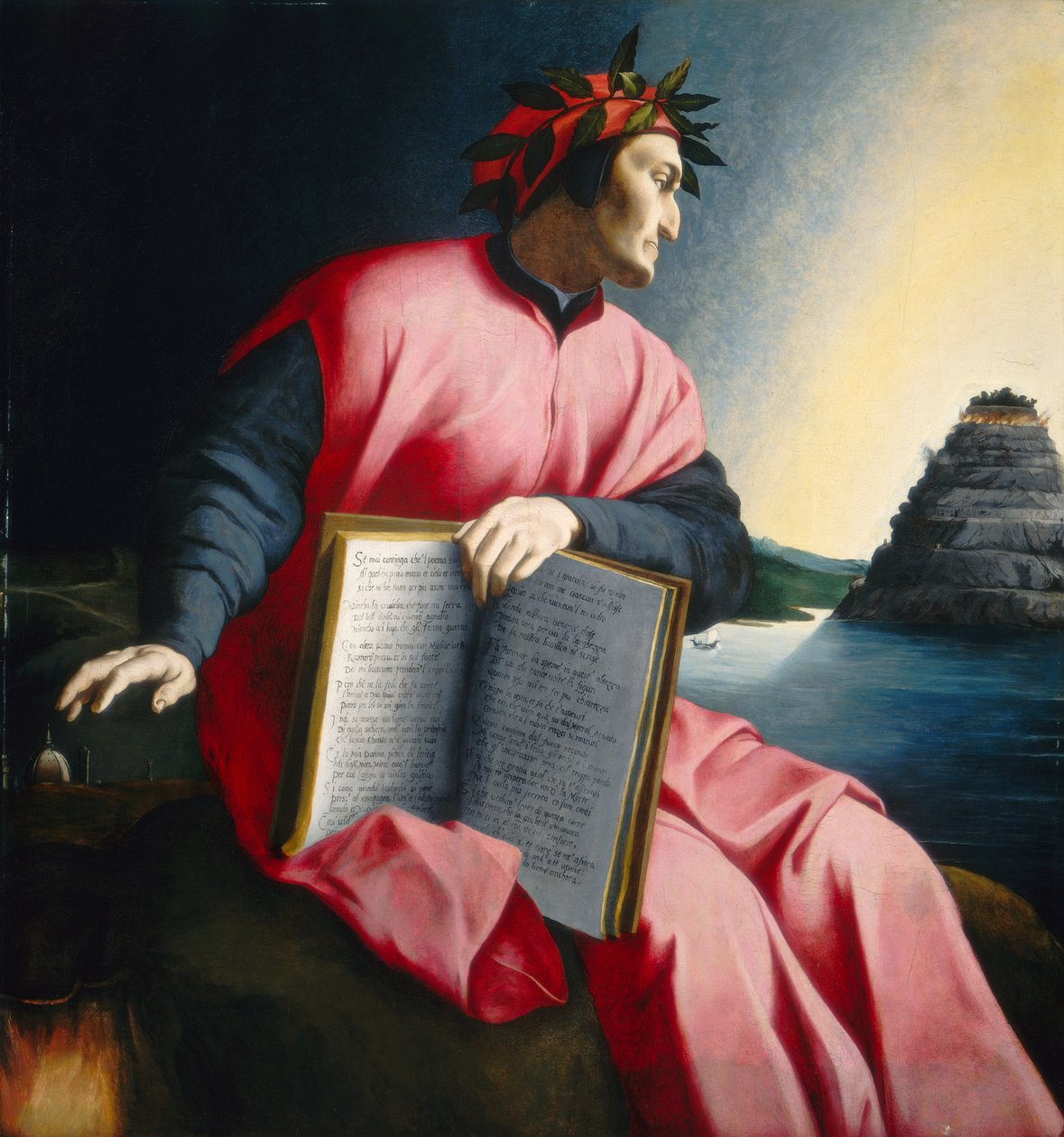 Ritratto allegorico di Dante Alighieri da Agnolo Bronzino