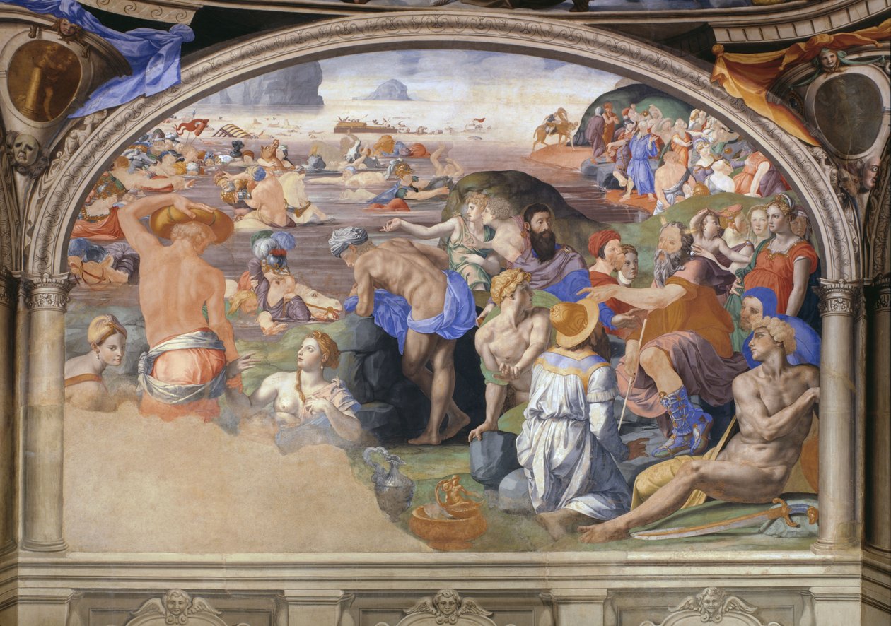 La traversata del Mar Rosso da Bronzino