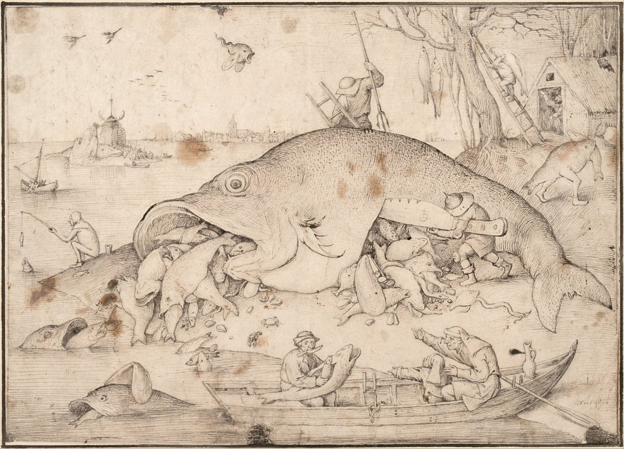 Pesce grande mangia pesce piccolo da Bruegel