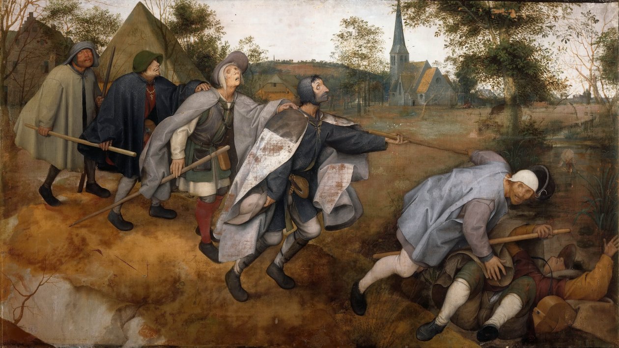 I ciechi che guidano i ciechi da Bruegel