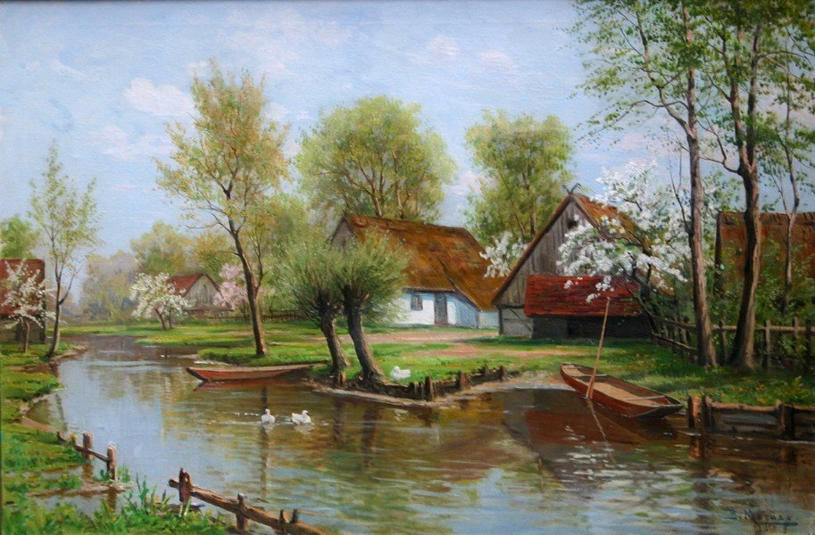 Canale nello Spreewald in primavera da Bruno Moras