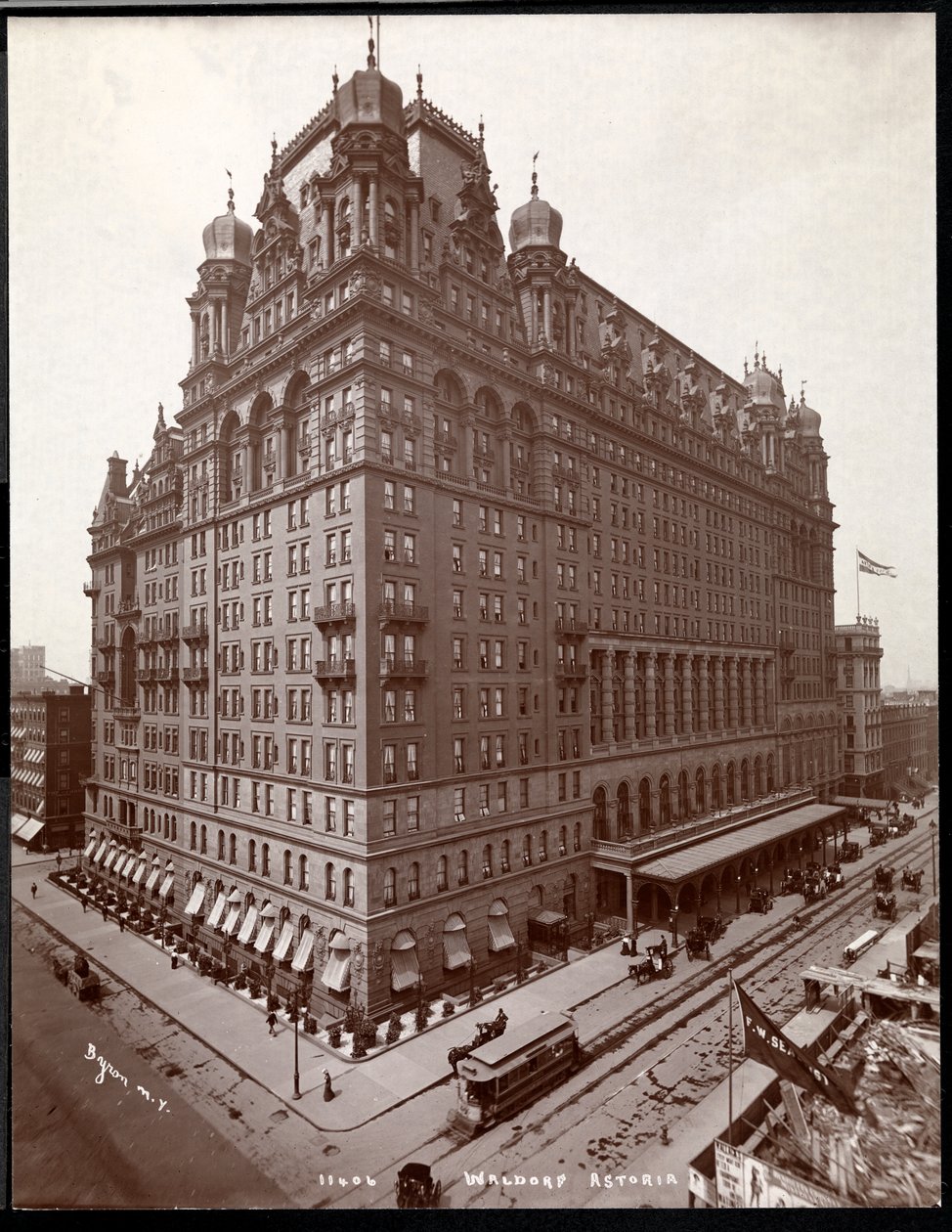 Il Waldorf Astoria alla 34ª Strada e 5ª Avenue, New York da Byron Company