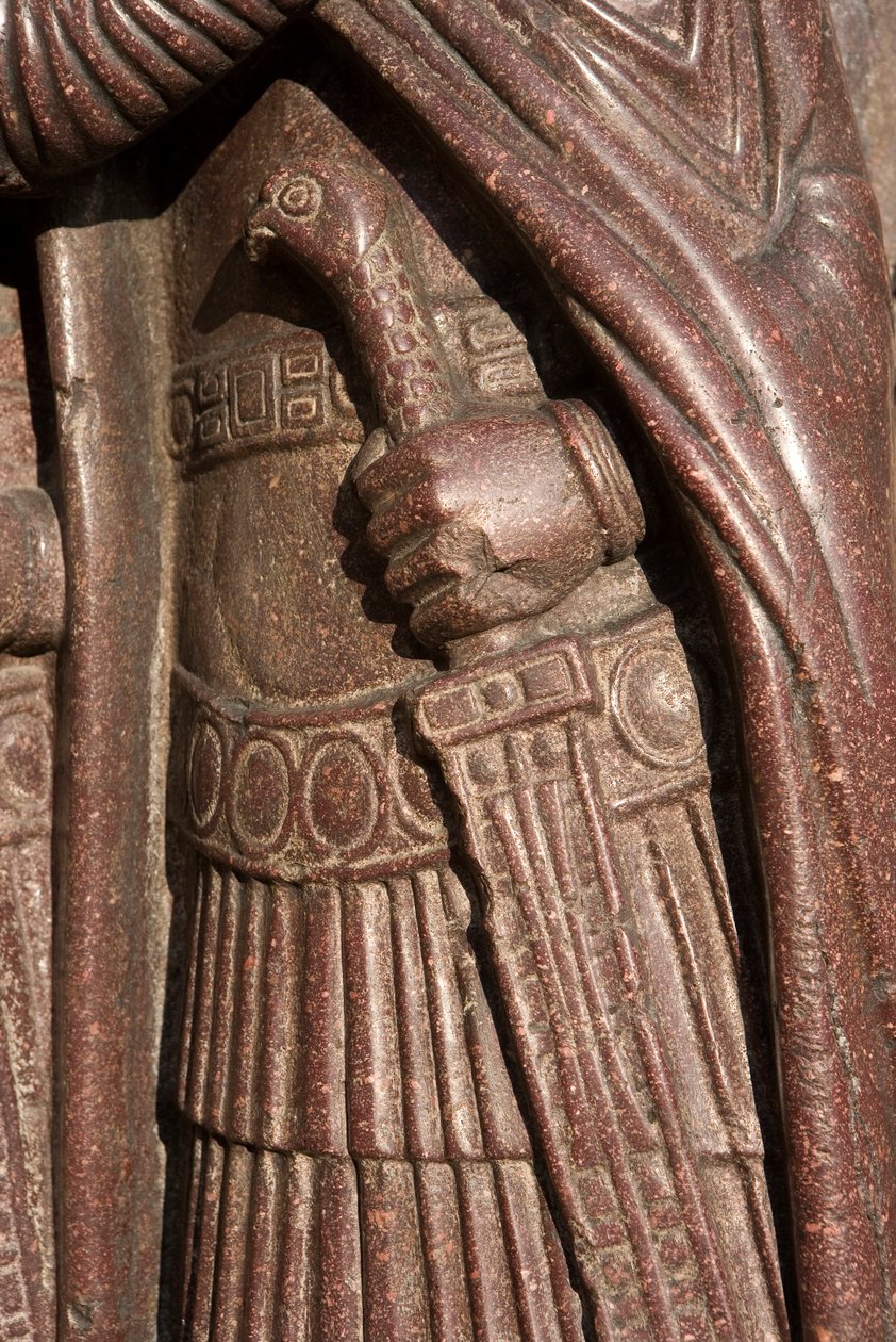 Dettaglio dal Ritratto dei quattro tetrarchi, c.300 (porfido) da Byzantine