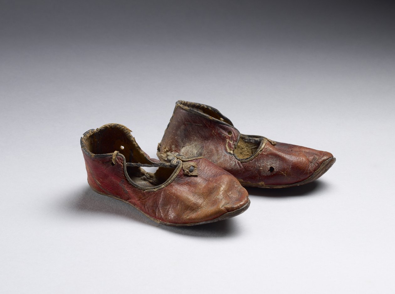 Un paio di scarpe da bambino da Byzantine Period, Egyptian