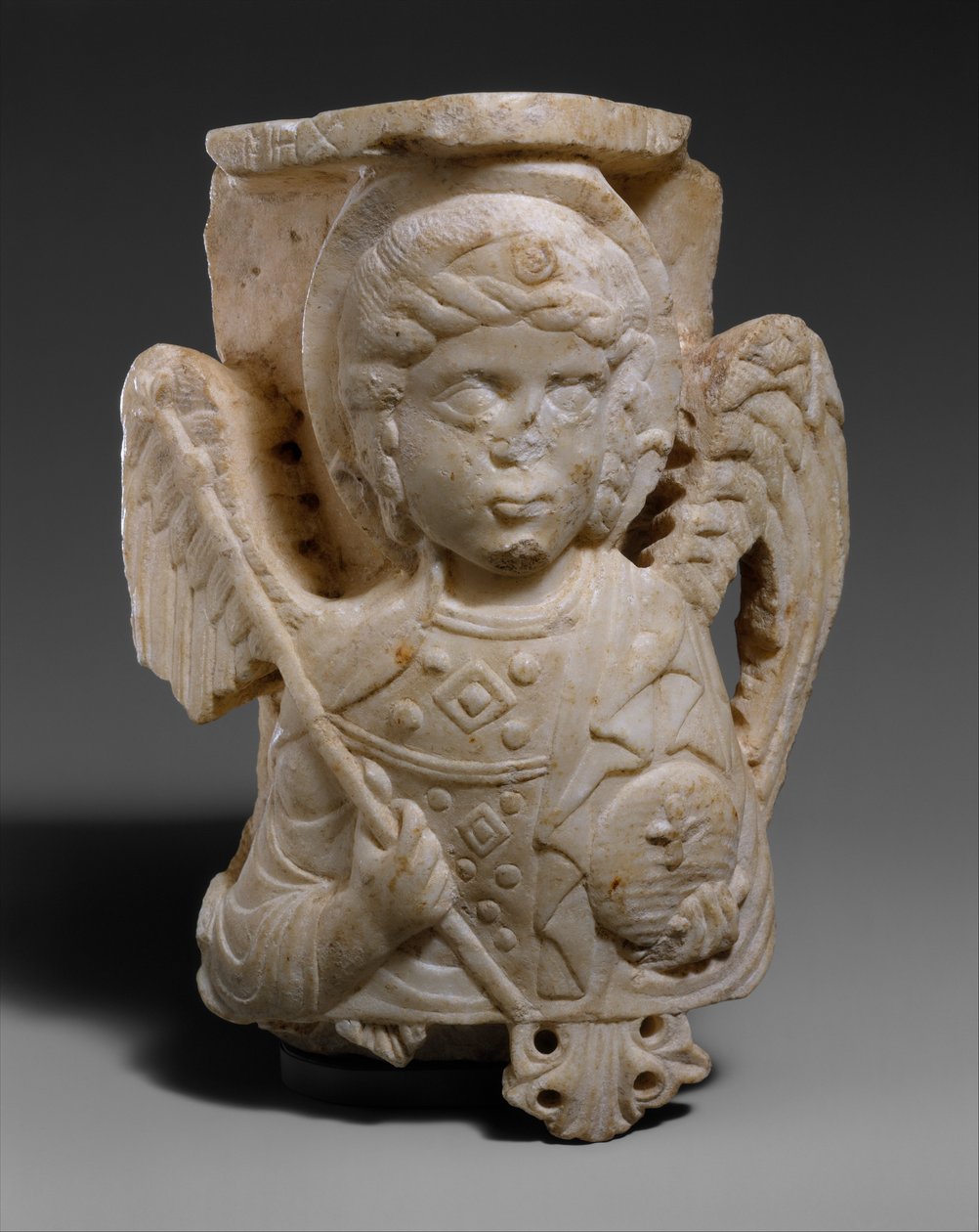 Capitello con busto dell