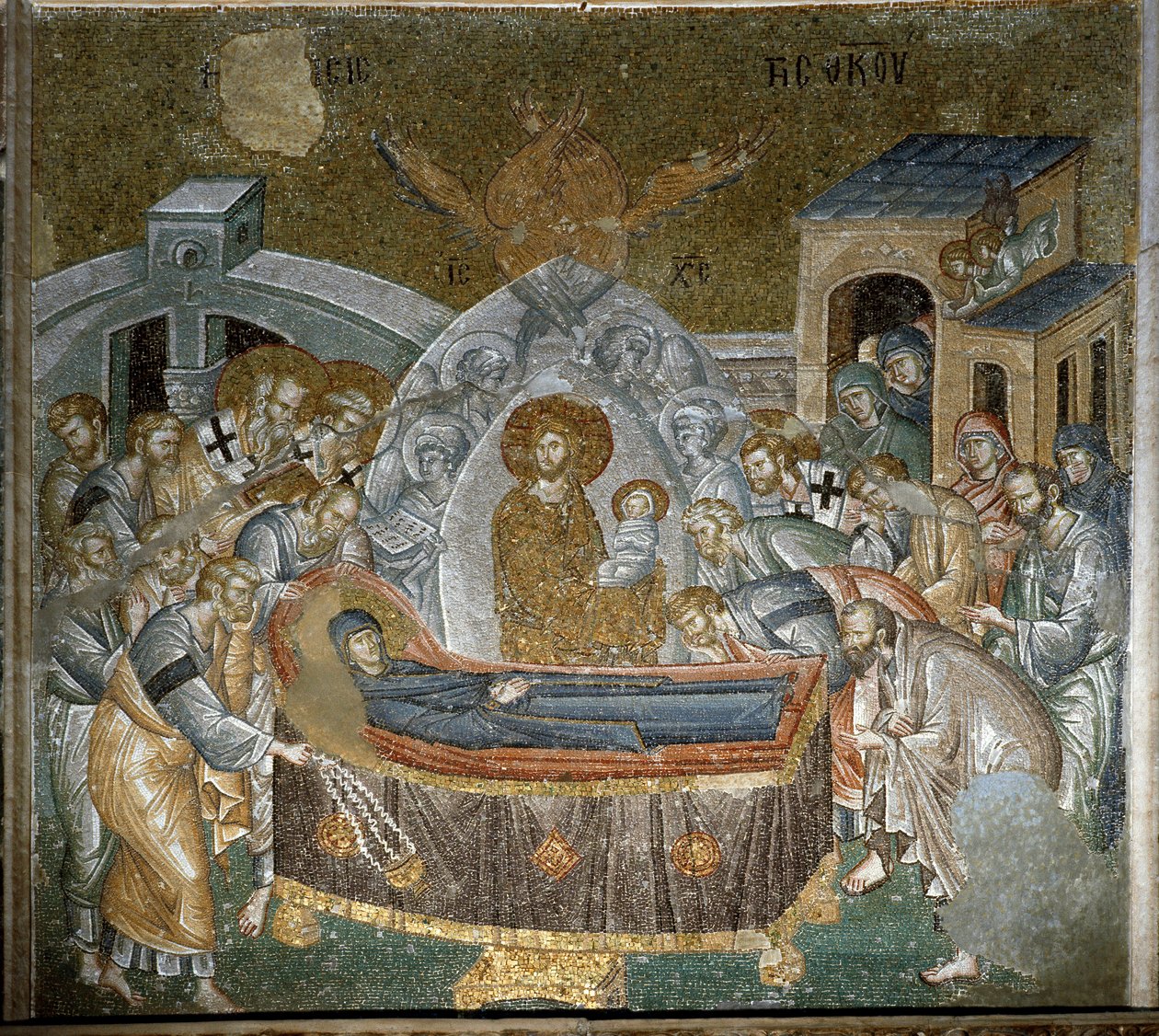 Dormizione della Vergine (Mosaico) da Byzantine