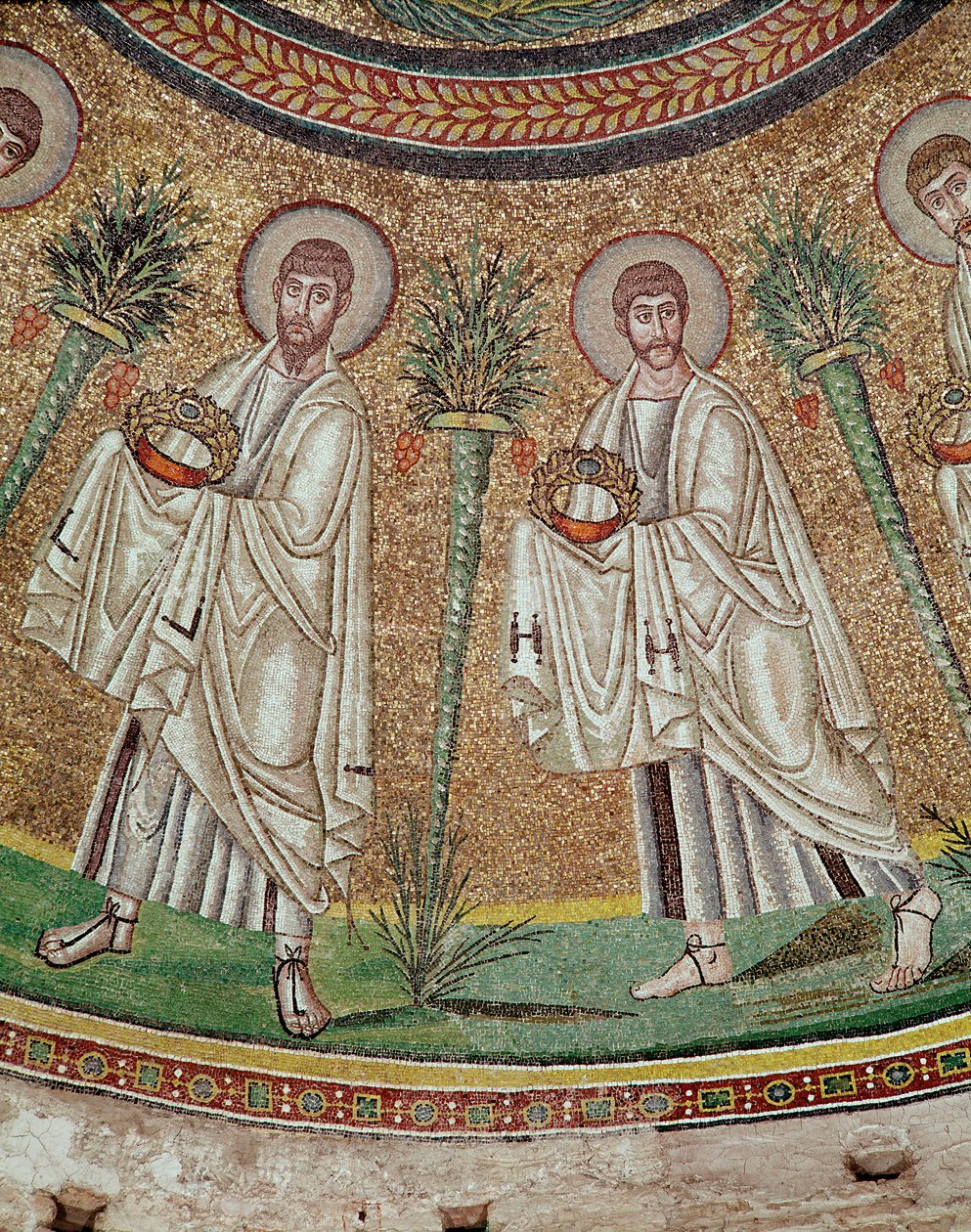 Due apostoli (dettaglio di mosaico, V secolo) da Byzantine
