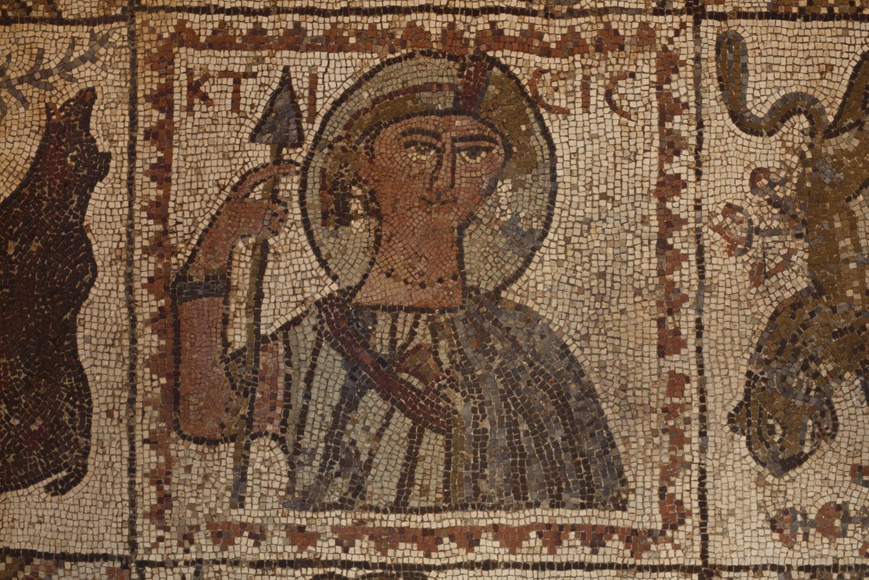 Ritratto di un dignitario (mosaico) da Byzantine School