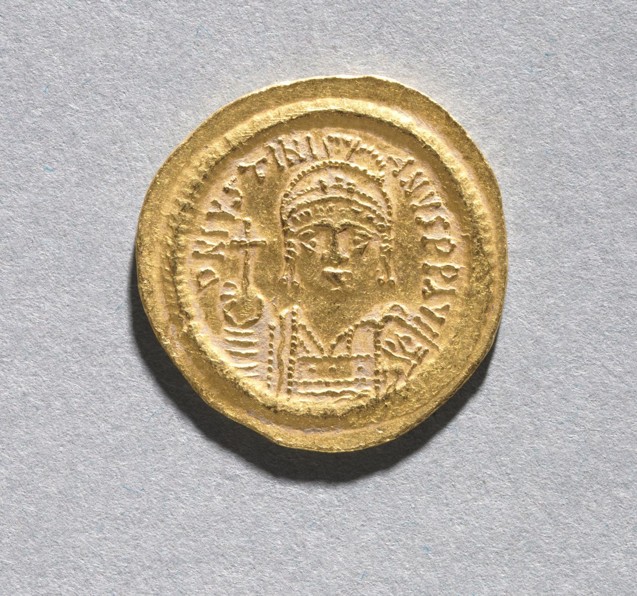 Solidus di Giustiniano I da Byzantine School