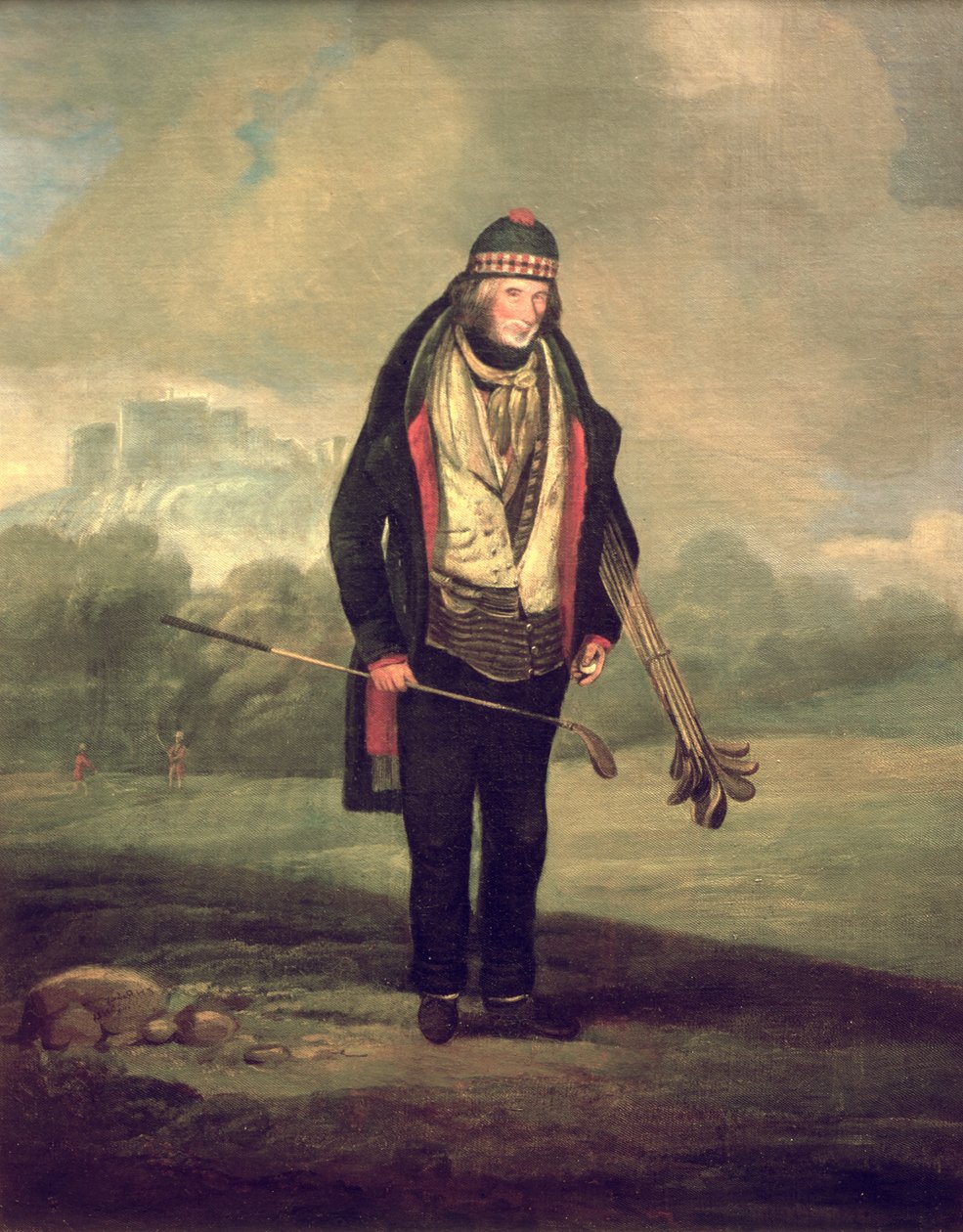 Caddie Willie a Bruntsfield, Edimburgo, 1824 da C.H Robertson