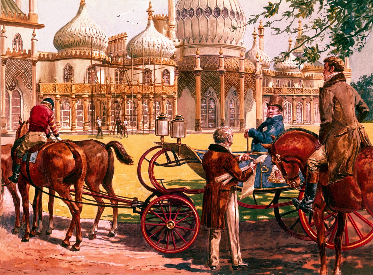 Il padiglione di Brighton (gouache su carta) da C.L. Doughty