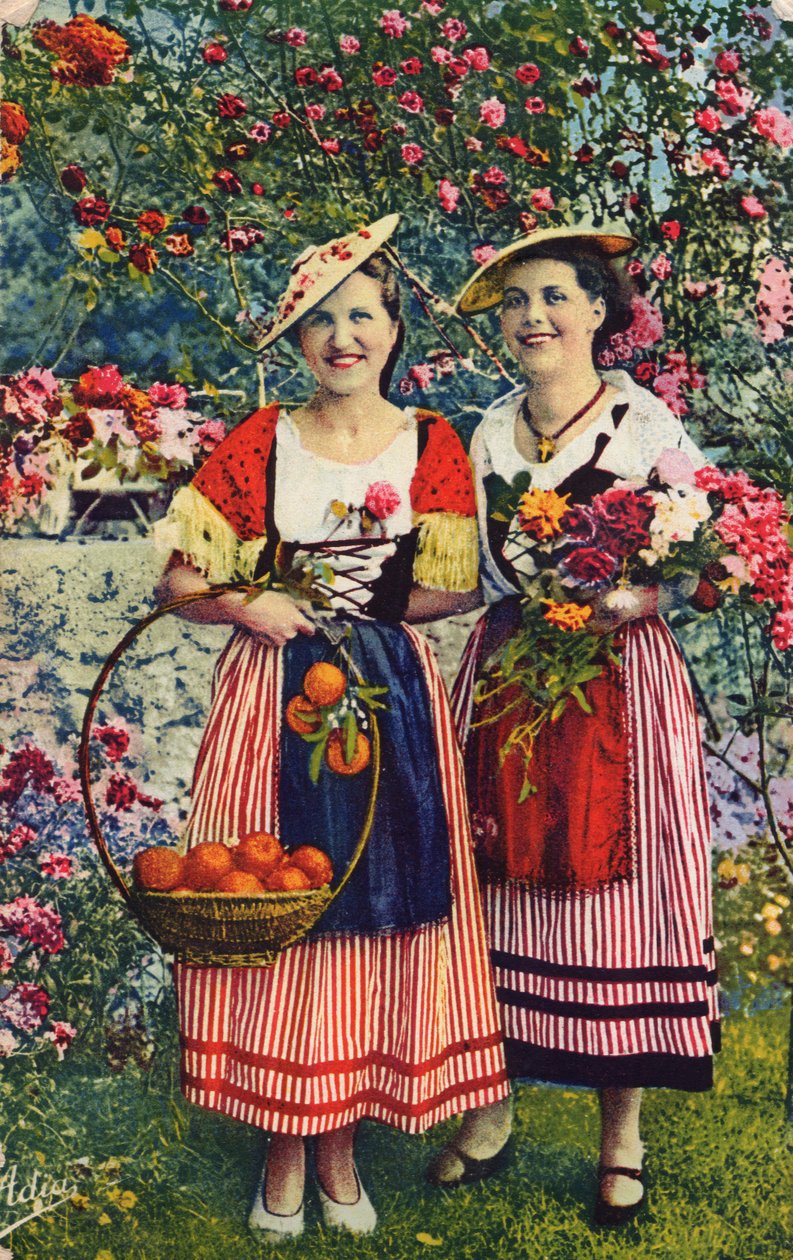 Niçoises in campagna, Costa Azzurra, 1939 da C.T. Howard
