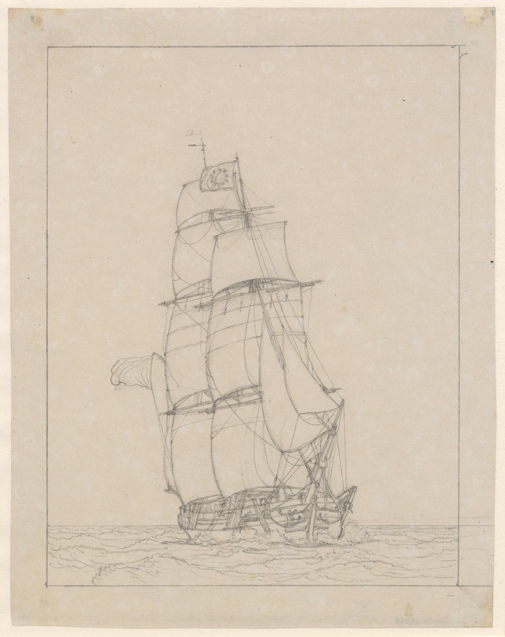 Un Brigantino da Christoffer Wilhelm Eckersberg