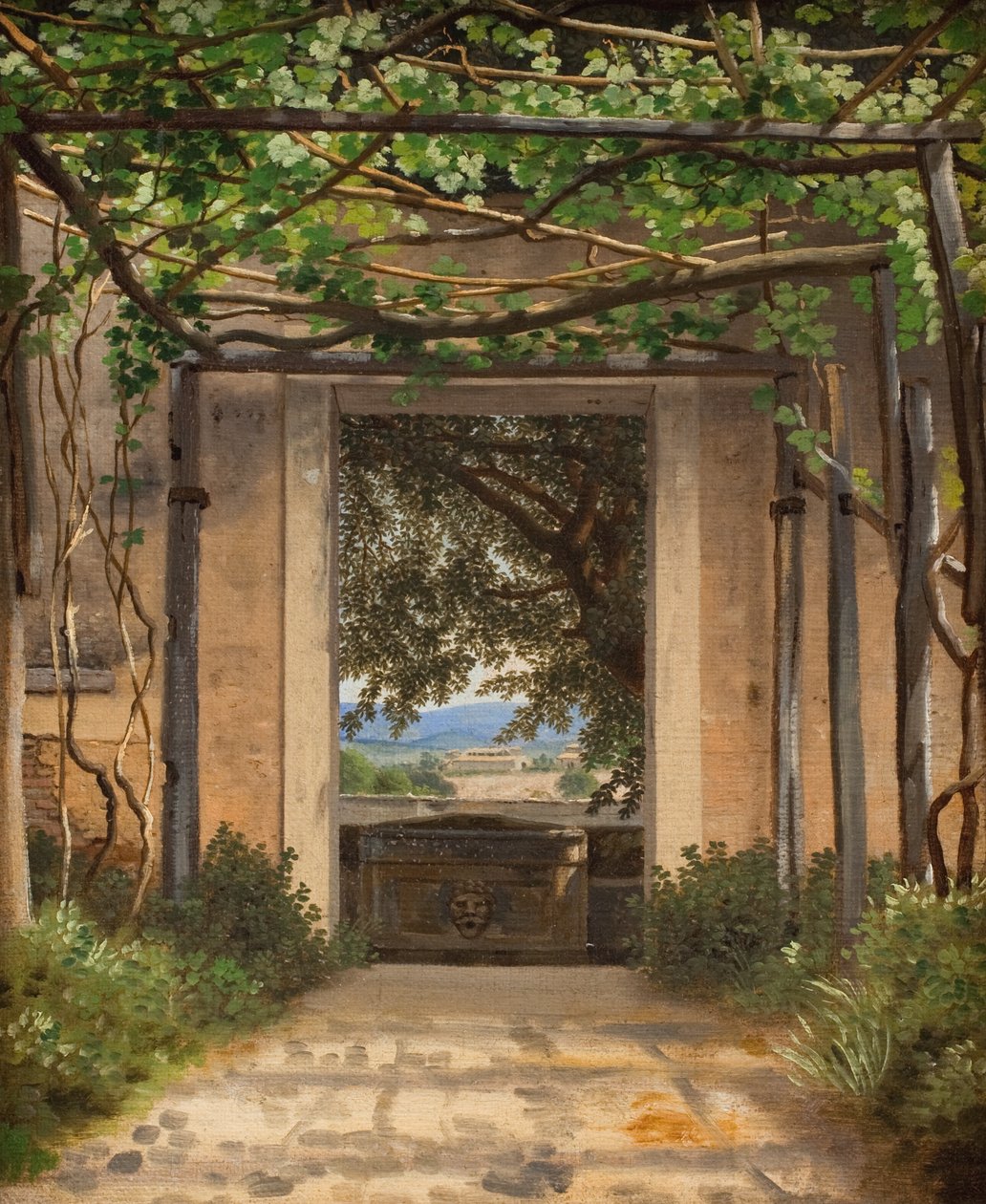 Una pergola, Italia da Christoffer Wilhelm Eckersberg