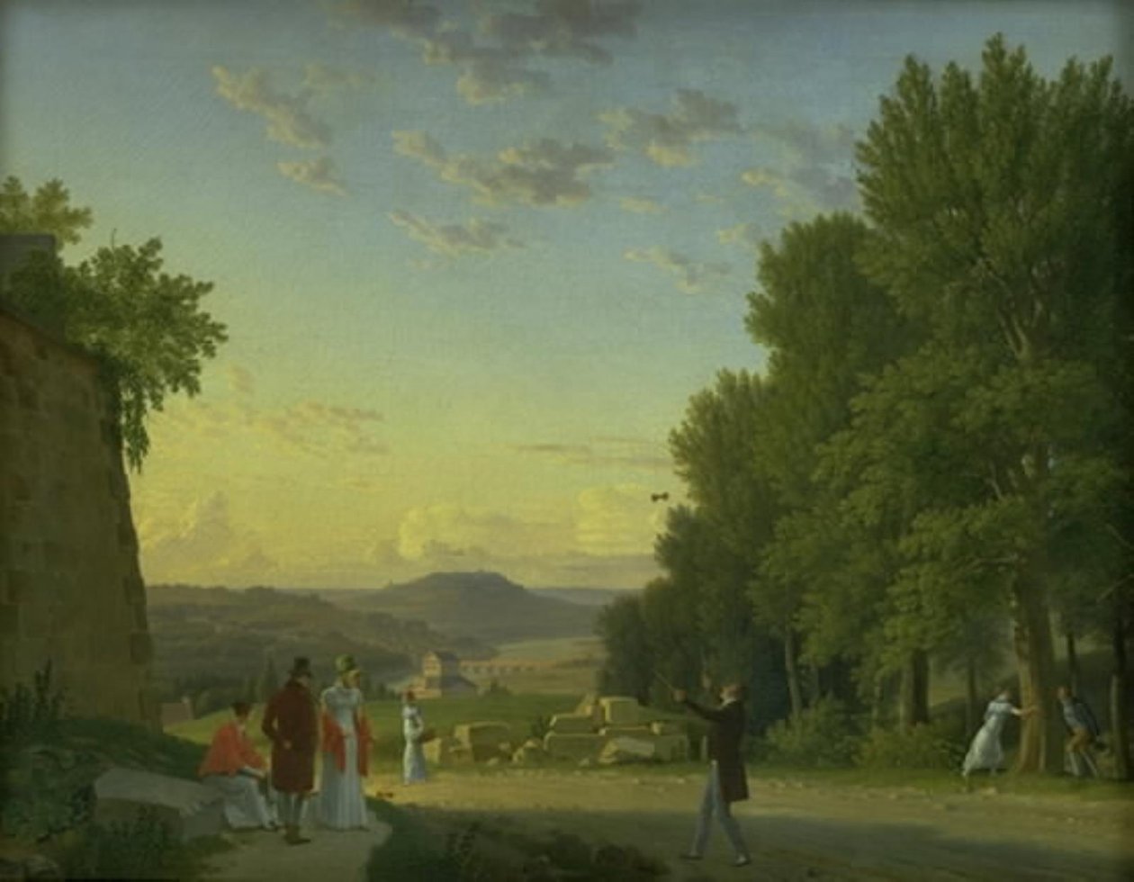Una vista dal castello di Meudon da Christoffer Wilhelm Eckersberg