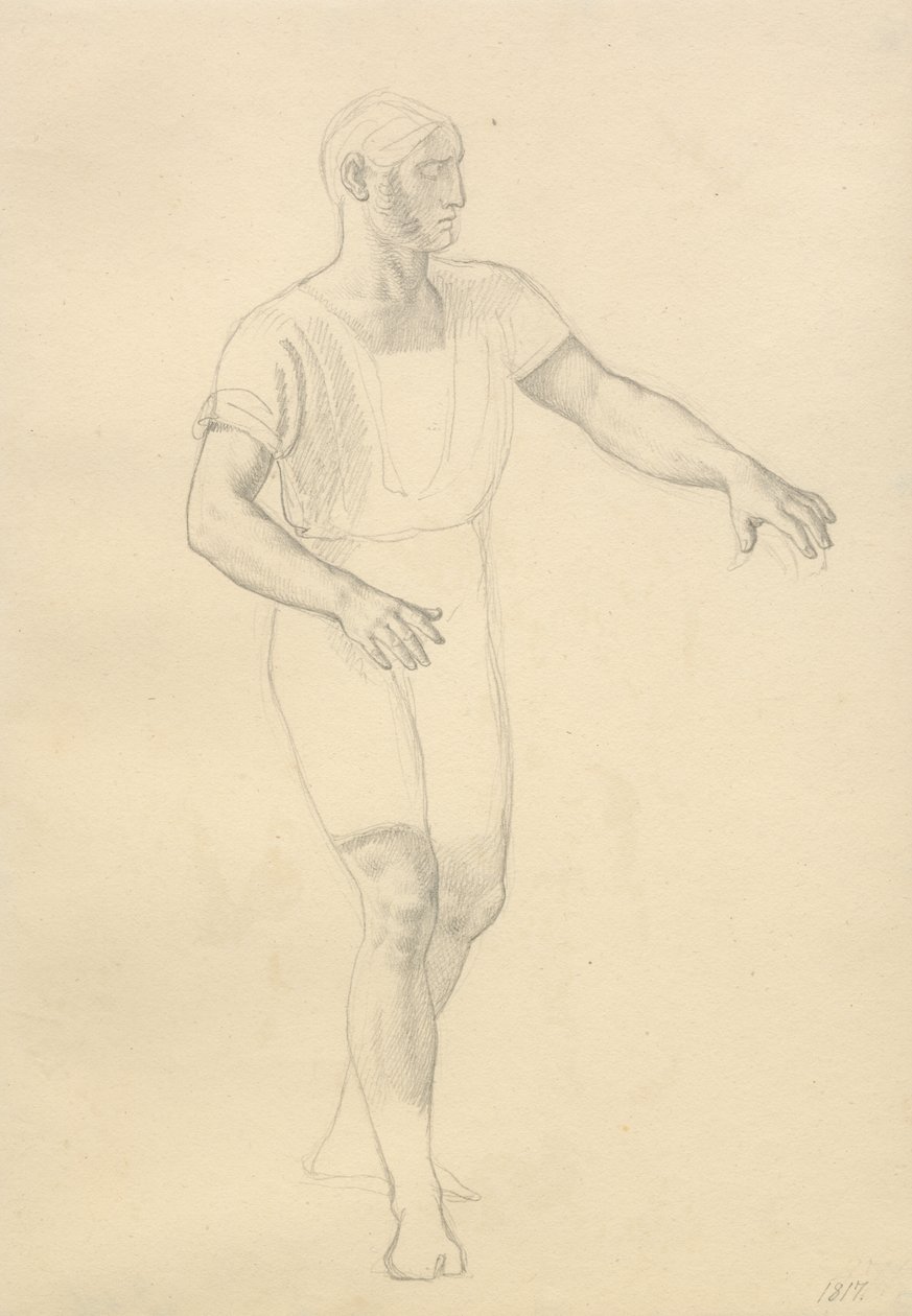 La morte di Balder - studio per Hødur da Christoffer Wilhelm Eckersberg