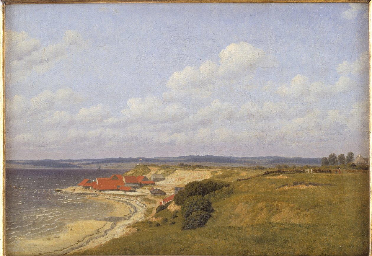 Renbjærg Tileworks presso il Fiordo di Flensburg da Christoffer Wilhelm Eckersberg