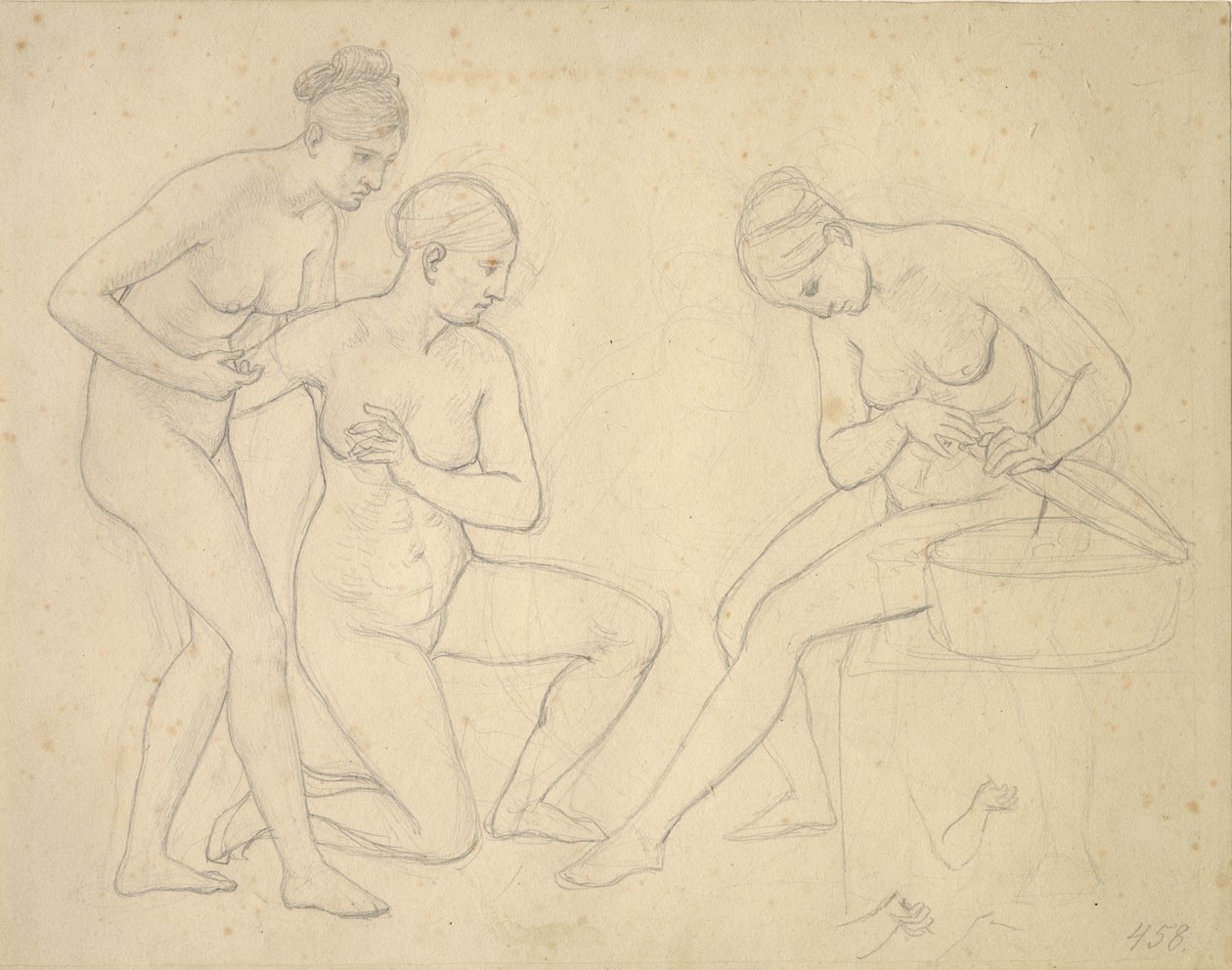 Bozzetto per il quadro delle figlie di Cecrope da Christoffer Wilhelm Eckersberg