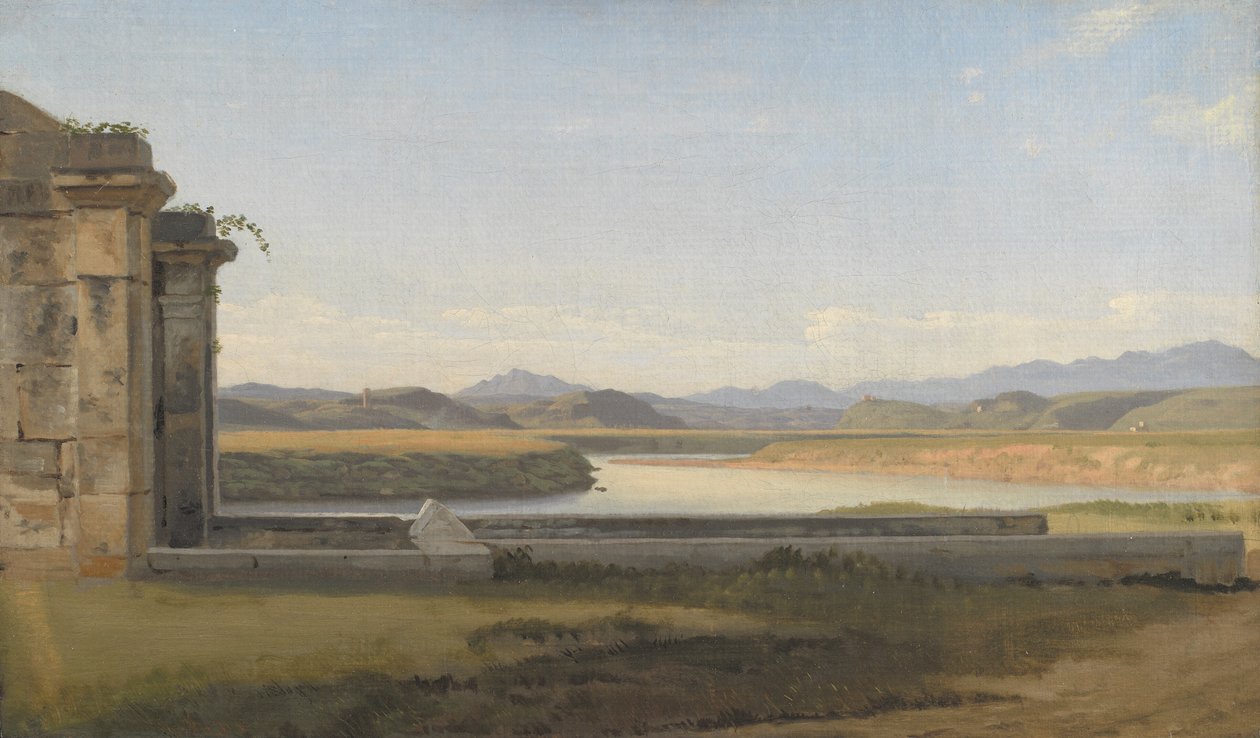 Vista dalla Fontana Acetosa, Roma da Christoffer Wilhelm Eckersberg