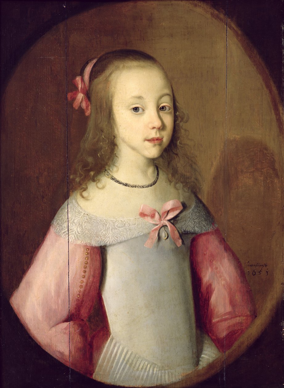 Ritratto di una giovane ragazza, 1651 da C. Hastenburg