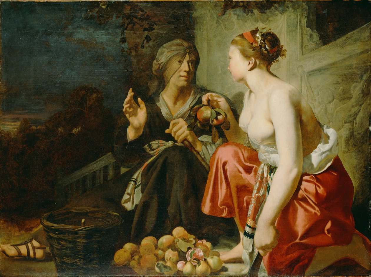 Vertumno e Pomona da Caesar van Everdingen