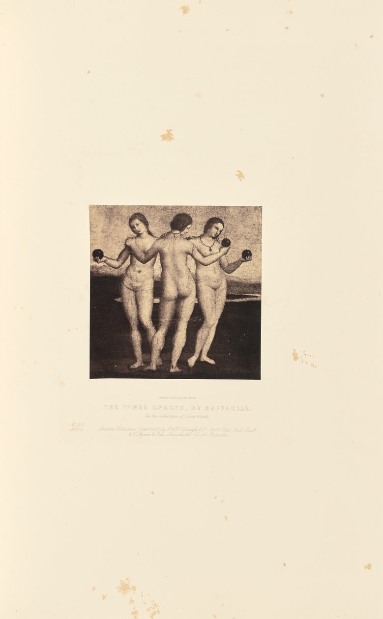 Le tre grazie, di Raffaelle da Caldesi and Montecchi