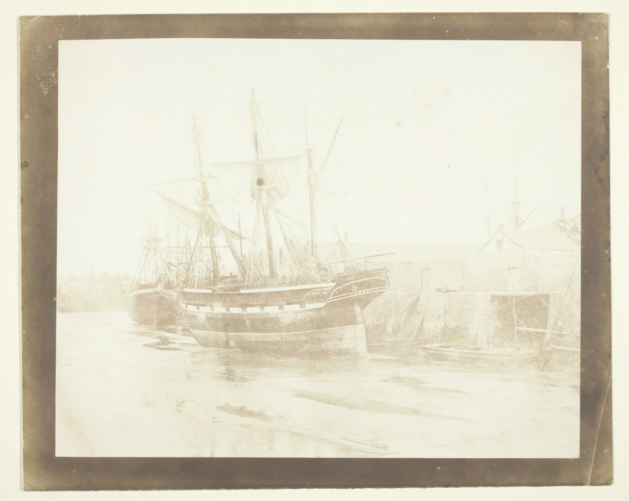 143. Nave di minerale di rame, Swansea, 1846 da Calvert Jones