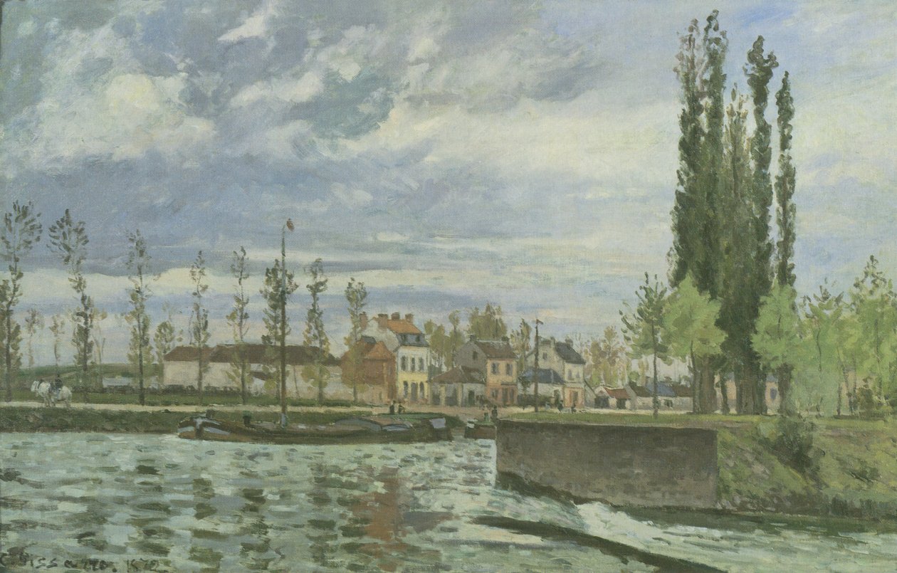 La chiusa a Pontoise da Camille Jacob Pissarro