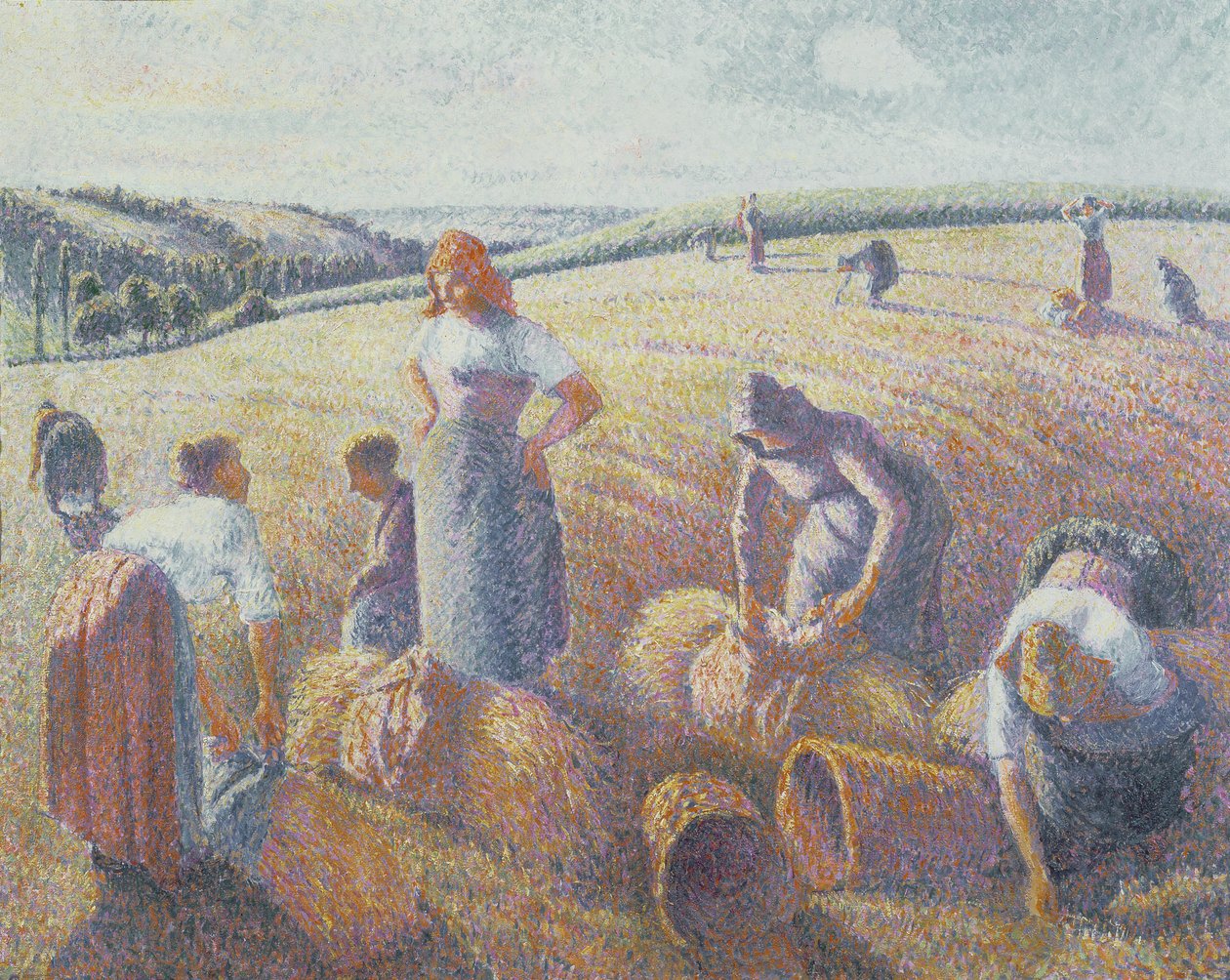Le spigolatrici, 1889 da Camille Jacob Pissarro