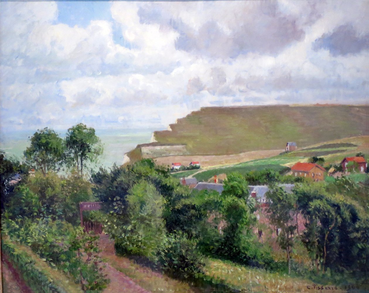 Vista di Berneval da Camille Jacob Pissarro