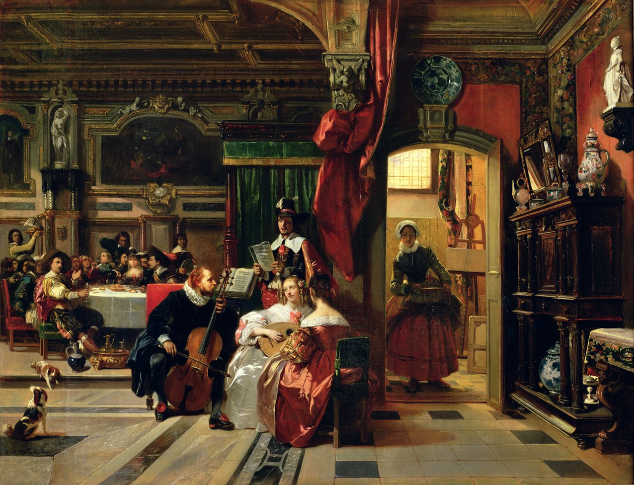 Sir Anthony van Dyck (1599-1641) a Londra, 1837 da Camille Joseph Etienne Roqueplan