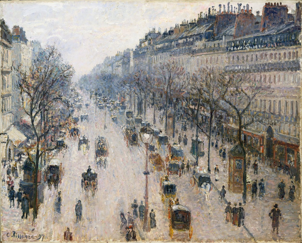 Boulevard Montmartre una mattina d