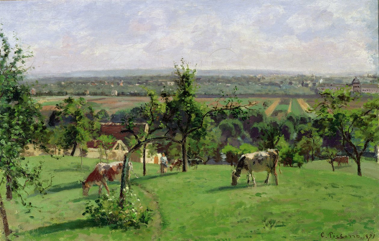 Collina di Vesinet, Yvelines, 1871 da Camille Jacob Pissarro