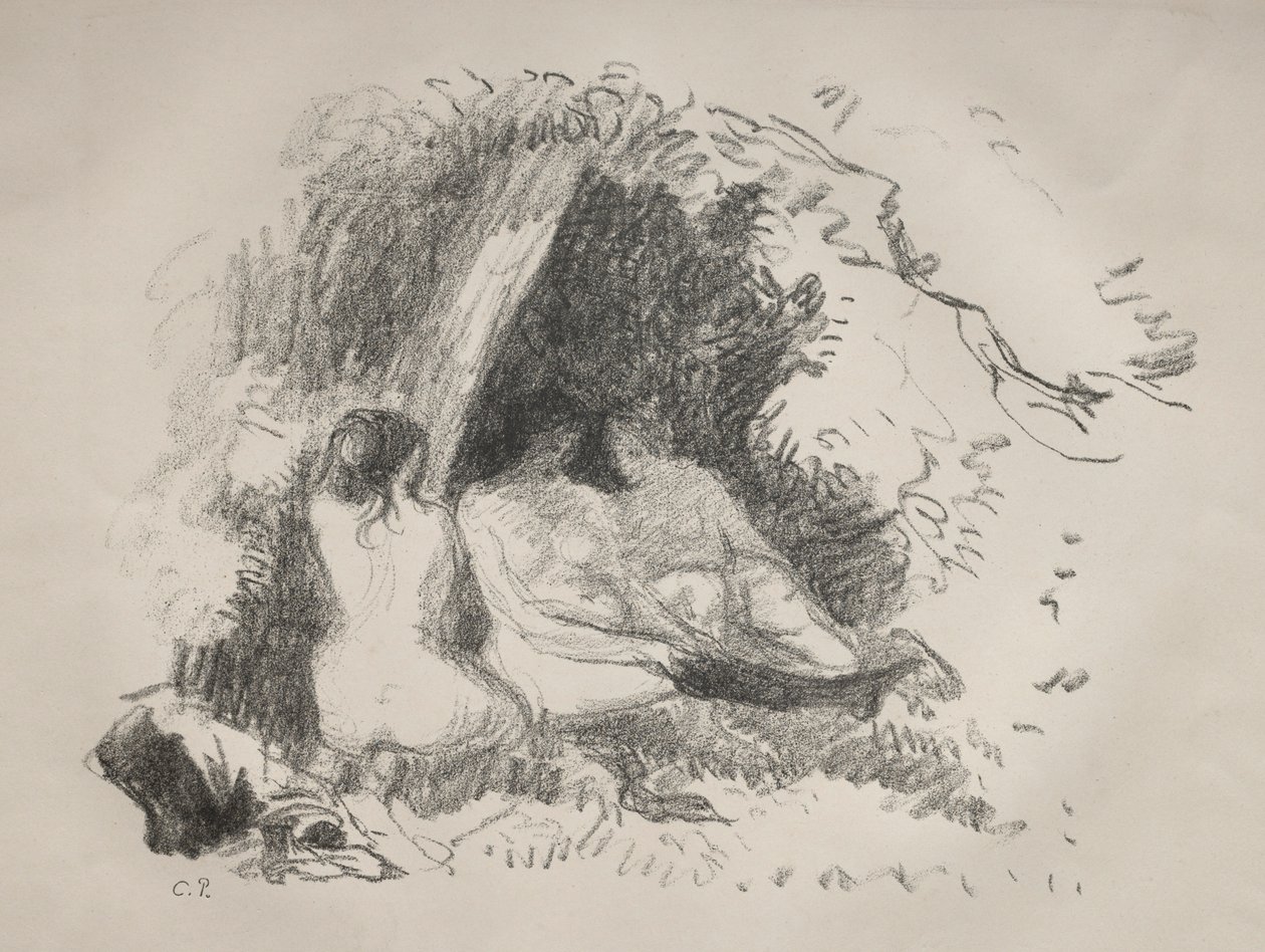 Donne nude, c. 1896 da Camille Jacob Pissarro