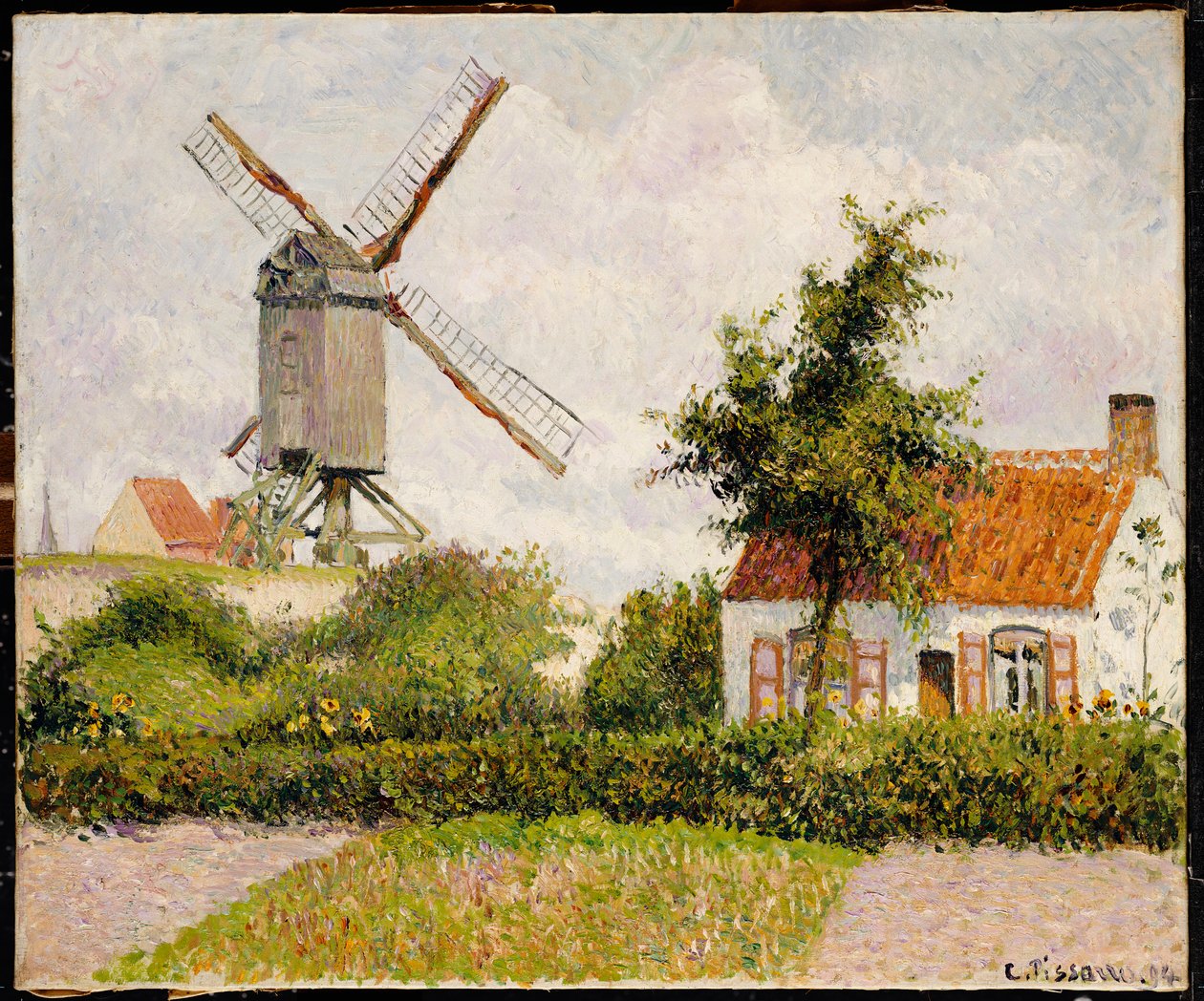 Mulino a vento a Knokke, Belgio, 1894 da Camille Jacob Pissarro