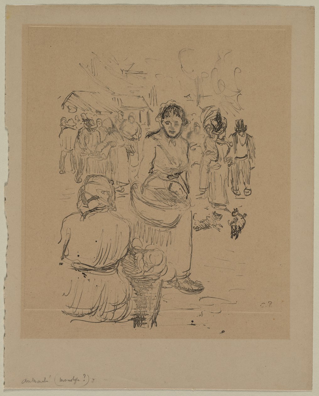 Al Mercato da Camille Pissarro