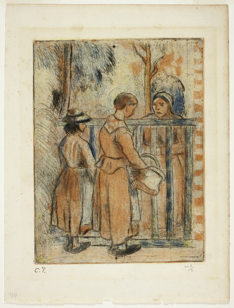 Donne mendicanti da Camille Pissarro